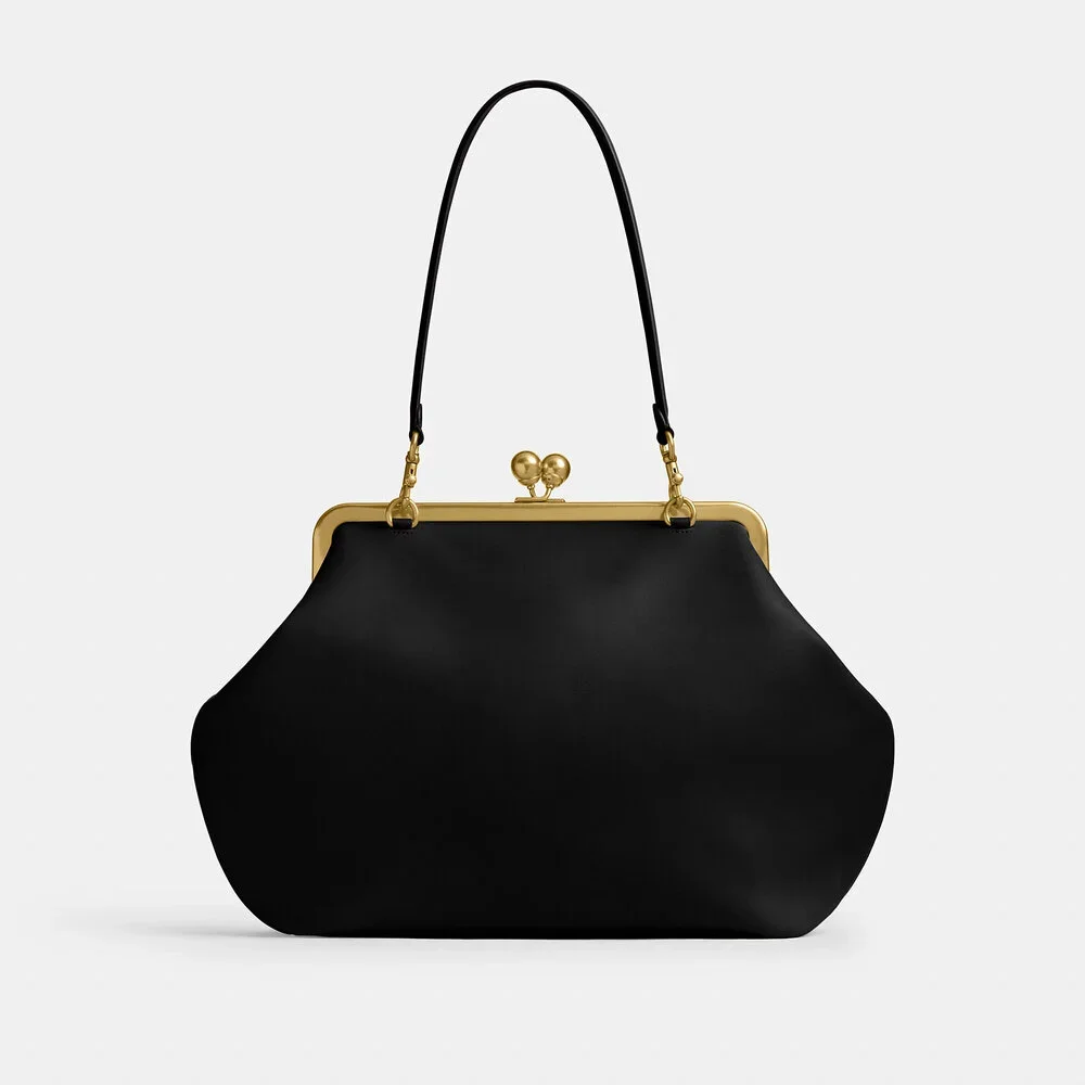 Coach Large Kisslock Frame Bag Designer Crossbody - Picture 5 of 8